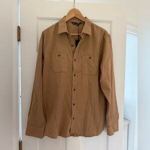 Travis Mathew Men's Cloud Collection Flannel Shirt Medium Portobello NWT